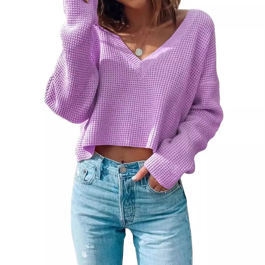 Idelle | Women's Knit Sweater in Korallen Pink