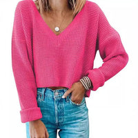 Idelle | Women's Knit Sweater in Korallen Pink