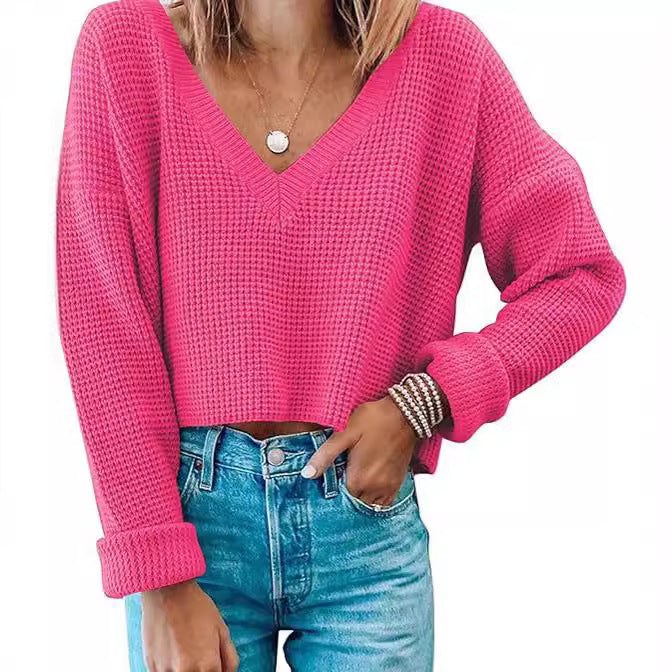 Idelle | Women's Knit Sweater in Korallen Pink