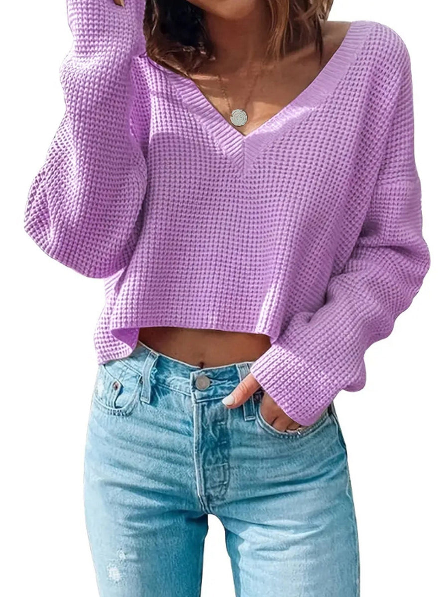Idelle | Women's Knit Sweater in Korallen Pink