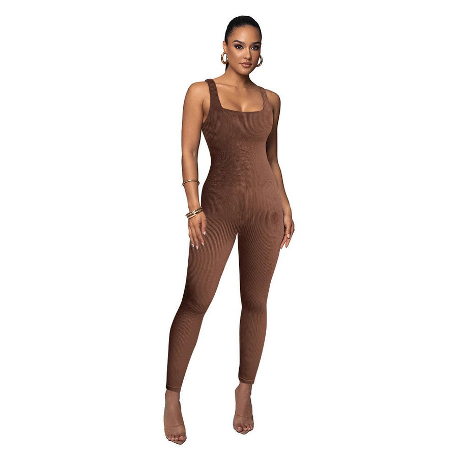 Idonea | Women's Bodycon Knit Jumpsuit