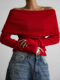 Idonea | Women's Elegant Top in Red
