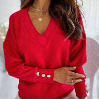 Ignatia | Women's V-Neck Oversized Sweater