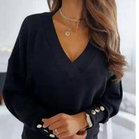Ignatia | Women's V-Neck Oversized Sweater
