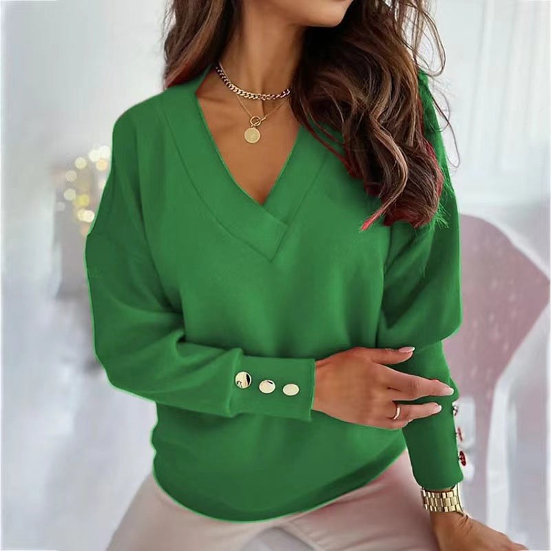 Ignatia | Women's V-Neck Oversized Sweater