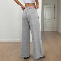 Ilaire | Women's Elastic Waist Comfortable Casual Pants – Dress Pants in Light Gray
