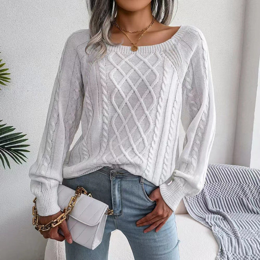 Ilaria | Women's Knit Sweater in White