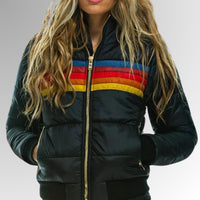 Ilona | Women's Quilted Puffer Style Jacket in Black