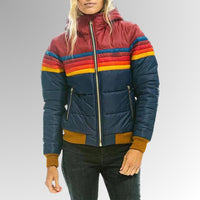 Ilona | Women's Quilted Puffer Style Jacket in Blue
