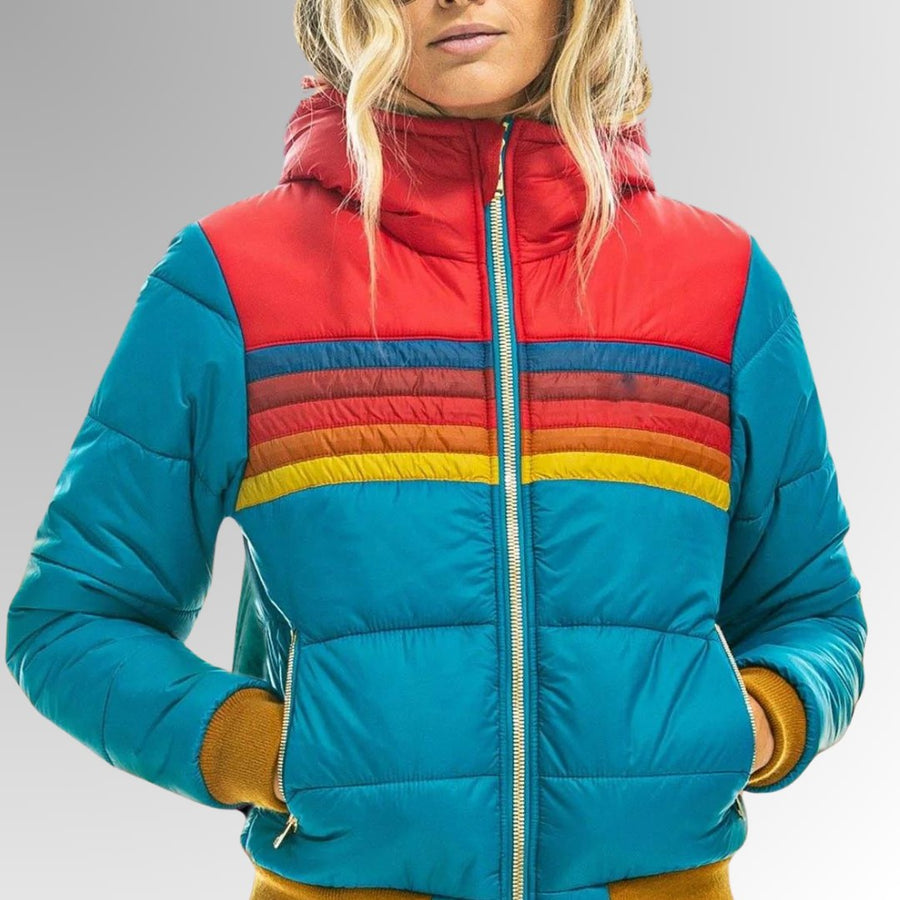 Ilona | Women's Quilted Puffer Style Jacket in Light Blue