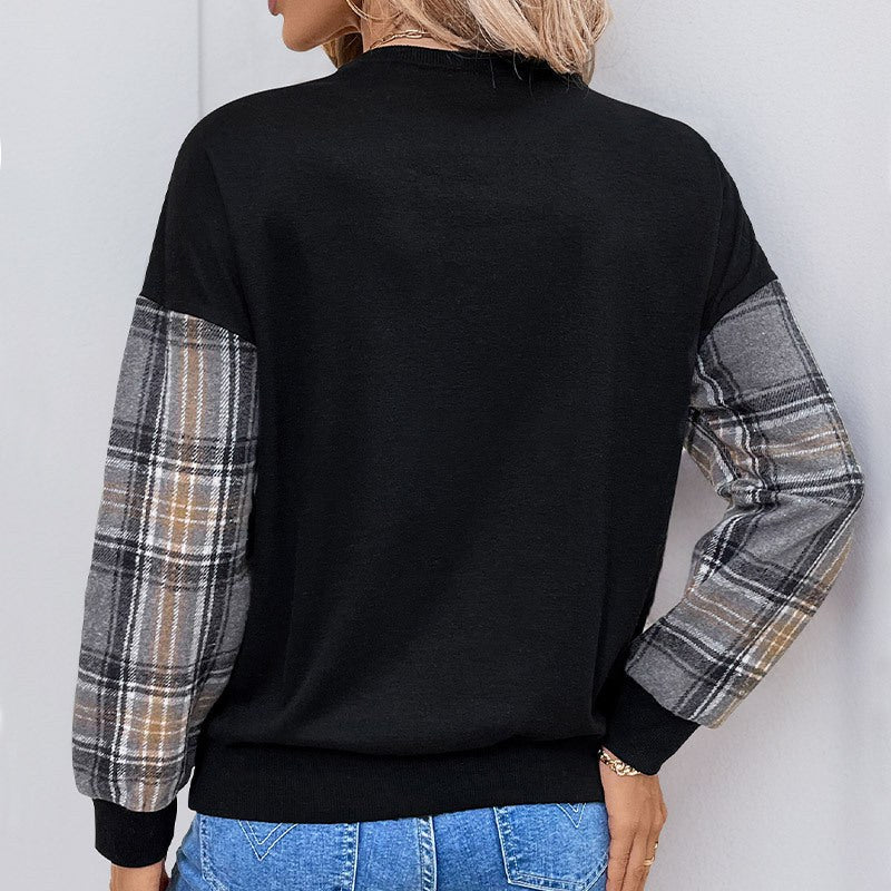 Ilsabeth | Women's V-Neck Comfortable Sweater in Black