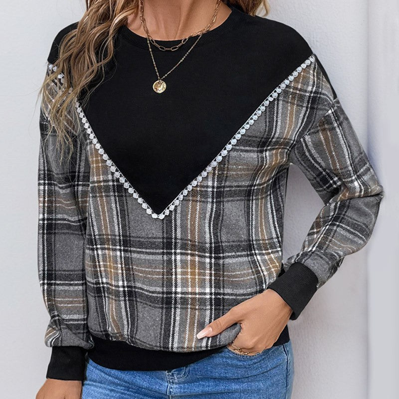Ilsabeth | Women's V-Neck Comfortable Sweater in Black