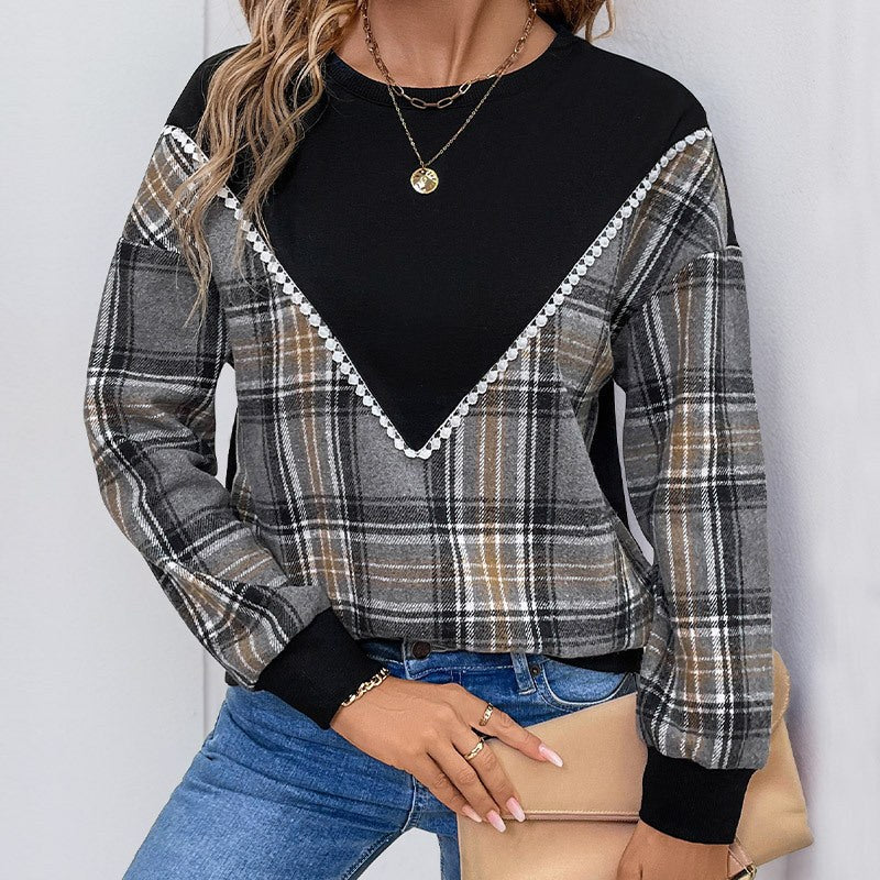 Ilsabeth | Women's V-Neck Comfortable Sweater in Black