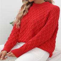 Ilse | Women's Stand Collar Knit Sweater
