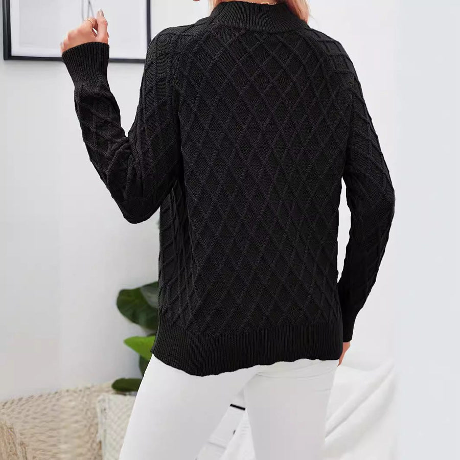 Ilse | Women's Stand Collar Knit Sweater
