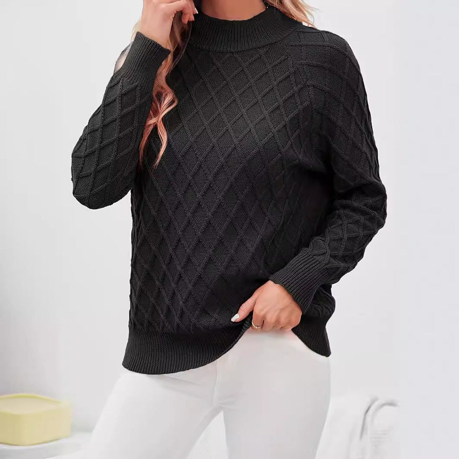 Ilse | Women's Stand Collar Knit Sweater