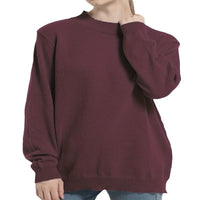 Imelda | Women's Turtleneck Knit Modern Sweater in Karmin Red