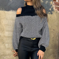 Imogen | Women's Knit Modern Sweater in Black