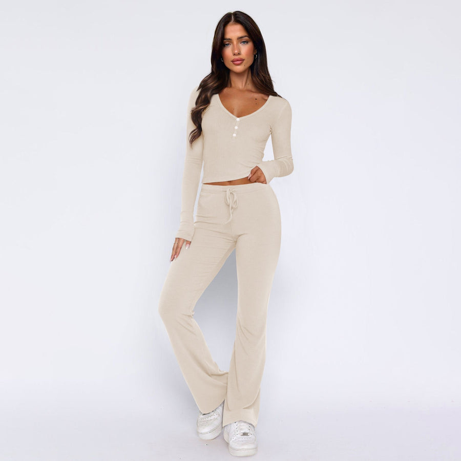 Imperia | Women's Button-Front Comfortable Top in Apricot