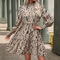 Indre | Women's Voluminous Dress – Casual Dress in Khaki