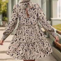 Indre | Women's Voluminous Dress – Casual Dress in Khaki