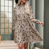 Indre | Women's Voluminous Dress – Casual Dress in Khaki