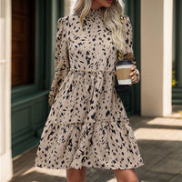 Indre | Women's Voluminous Dress – Casual Dress in Khaki