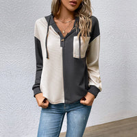 Ingunn | Women's Textured Hooded Modern Top