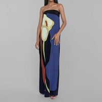 Inkeri | Women's Elegant Maxi Dress in Blue