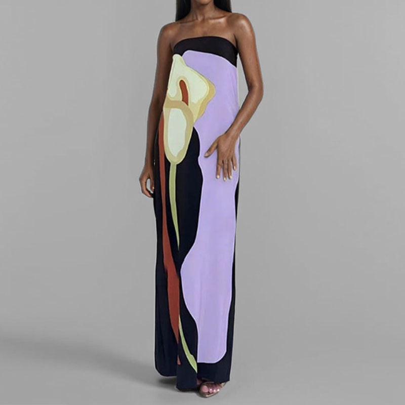 Inkeri | Women's Elegant Maxi Dress in Light Purple