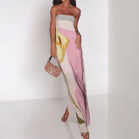 Inkeri | Women's Elegant Maxi Dress in Pink