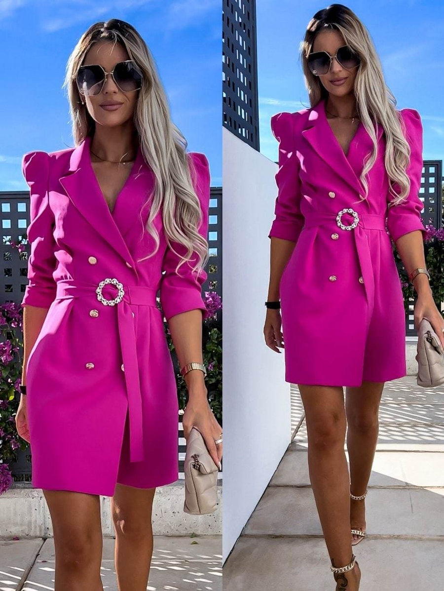 Iolanda | Women's Tailored Blazer in Red