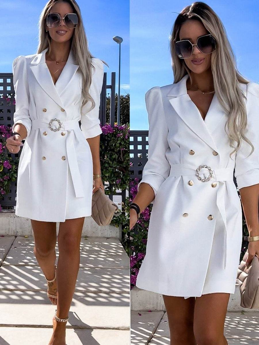 Iolanda | Women's Tailored Blazer in White