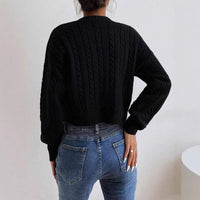 Iolanthe | Women's V-Neck Voluminous Knit Sweater