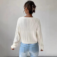 Iolanthe | Women's V-Neck Voluminous Knit Sweater