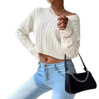 Iolanthe | Women's V-Neck Voluminous Knit Sweater