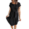Iolanthea | Women's Waist Belt Belted Dress – Casual Dress