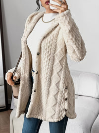 Iona | Women's Hooded Casual Style Cardigan in Beige