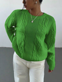 Iona | Women's Knit Sweater in Green