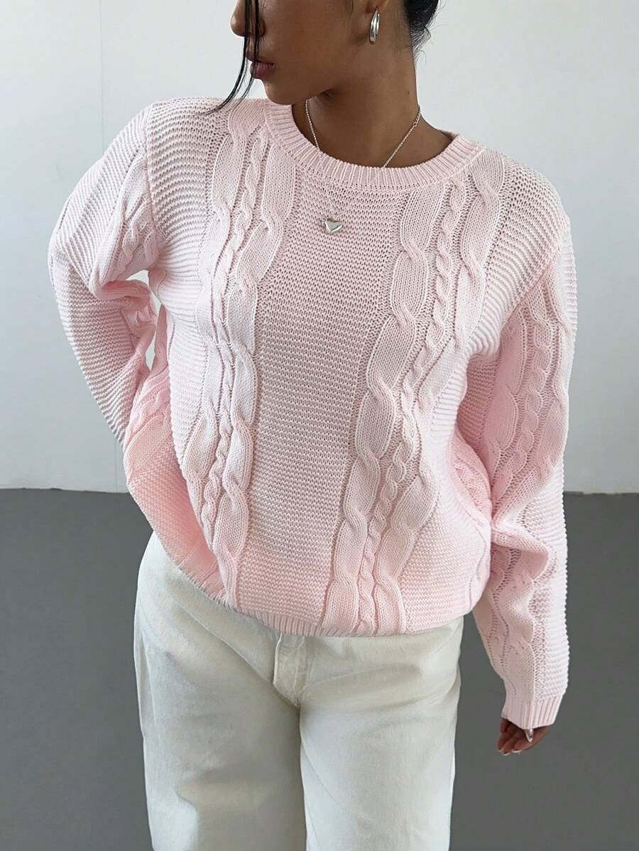 Iona | Women's Knit Sweater in Pink