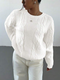 Iona | Women's Knit Sweater in White