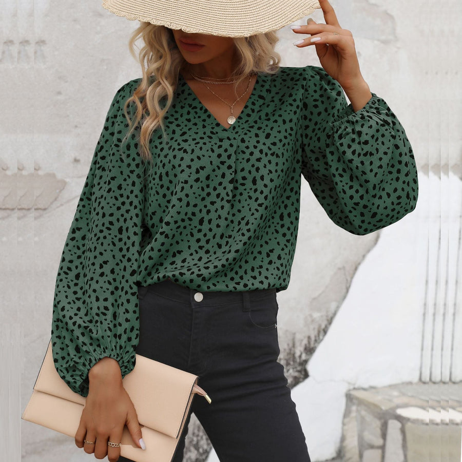 Iphigenia | Women's V-Neck Voluminous Blouse