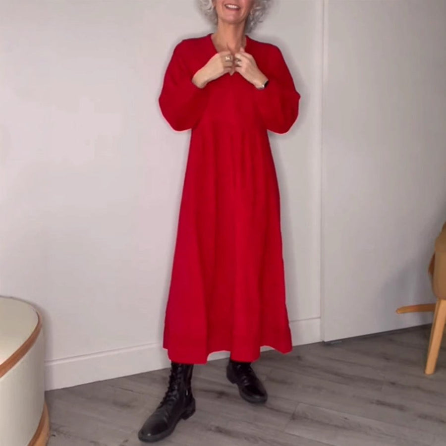 Iphigenia | Women's V-Neck Comfortable Elegant Maxi Dress