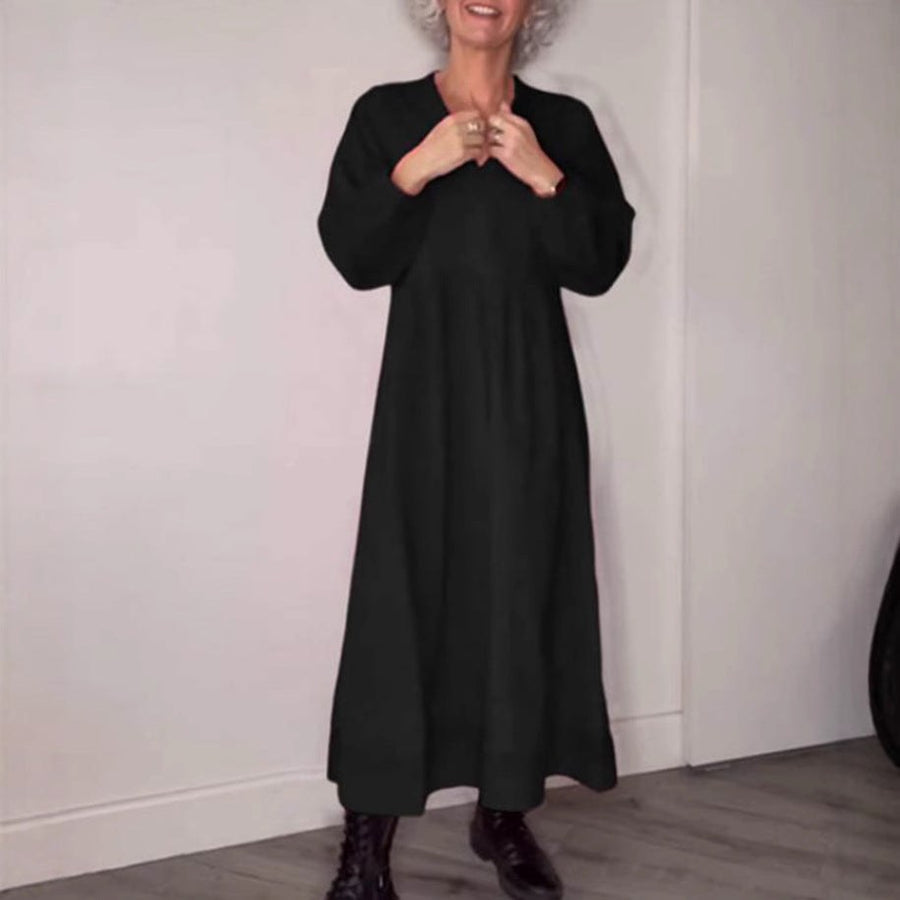 Iphigenia | Women's V-Neck Comfortable Elegant Maxi Dress