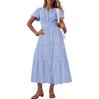 Irelia | Women's V-Neck Elegant Maxi Dress