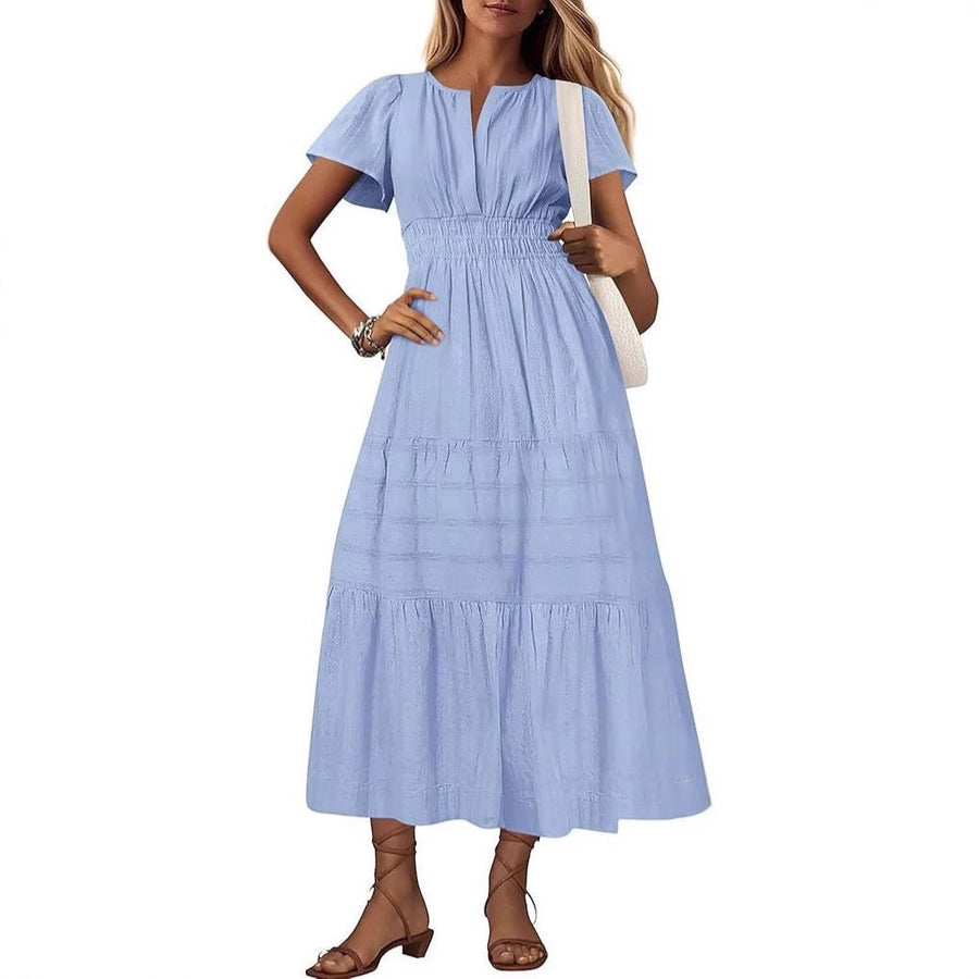 Irelia | Women's V-Neck Elegant Maxi Dress