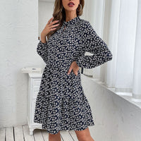 Irelia | Women's Asymmetric Chic Midi Dress in Black