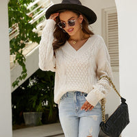 Iris | Women's V-Neck Knit Sweater
