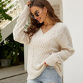 Iris | Women's V-Neck Knit Sweater