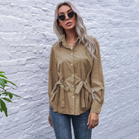Irma | Women's Elegant Blouse in Khaki